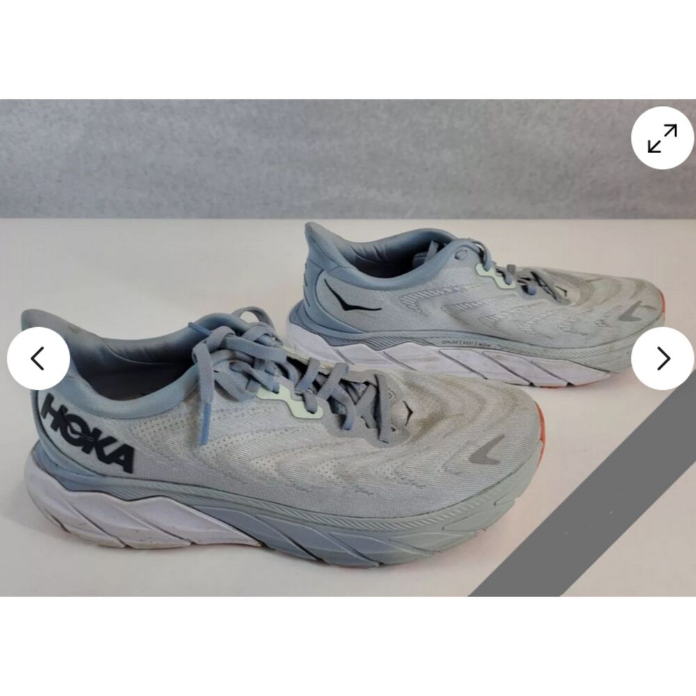 Hoka One One Arahi 6 1123195 PABF Blue Lace Up Running Shoes Women Size 9.5 B